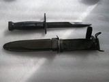 COLT AR15-AR16 M7 MARKED BAYONET WITH SCABBARD IN AS NEW ORIGINAL CONDITION