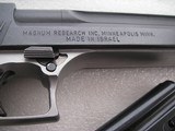 DESERT EAGLE-.44 MAGNUM PISTOL, ISRAEL MILITARY INDUSTRIES, MADE IN ISRAEL IN LIKE NEW CONDITION - 3 of 17