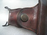EARLY US MODEL 1912 TWO 1911 PISTOL HOLSTERS MADE BY ROCK ISLAND DATED 1913 AND 1914. - 2 of 20