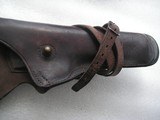 EARLY US MODEL 1912 TWO 1911 PISTOL HOLSTERS MADE BY ROCK ISLAND DATED 1913 AND 1914. - 20 of 20