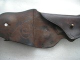 EARLY US MODEL 1912 TWO 1911 PISTOL HOLSTERS MADE BY ROCK ISLAND DATED 1913 AND 1914. - 19 of 20