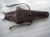 EARLY US MODEL 1912 TWO 1911 PISTOL HOLSTERS MADE BY ROCK ISLAND DATED 1913 AND 1914. - 1 of 20