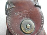 EARLY US MODEL 1912 TWO 1911 PISTOL HOLSTERS MADE BY ROCK ISLAND DATED 1913 AND 1914. - 8 of 20