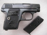 COLT VEST POCKET MODEL 1908-HAMMERLESS CALIBER .25ACP 1919 PRODUCTION PISTOL - 2 of 13