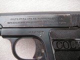 COLT VEST POCKET MODEL 1908-HAMMERLESS CALIBER .25ACP 1919 PRODUCTION PISTOL - 4 of 13