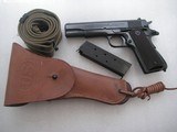 COLT 1911A1 U.S. ARMY IN LIKE NEW ORIGINAL CONDITION 1943 PRODUCTION FULL RIG - 1 of 18