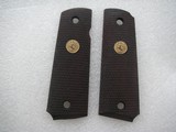 COLT 1911A1 ORIGINAL GRIPS WITH COLT MEDALLIONS IN EXSELLENT ORIGINAL CONDITION - 1 of 2