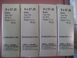 MAUSER 8mm caliber (8x57mm JS) AMMO SELLIER & BELLOT FMJ 196 GR 20 RDS PER BOX - 5 of 7