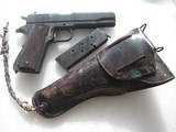 COLT 1911-A1 1944 FULL RIG IN LIKE NEW ORIGINAL CONDITION WITH 1944 HOLSTER - 2 of 20