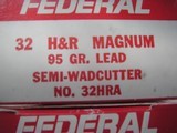 FEDERALACCURACY DEPENDABILITY 32 H&R MAGNUM 95 GR. LEAD SEMI-WADCUTTER NO. 32 HRA - 4 of 7