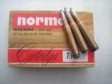 CALIBER 7.7 JAP. MADE BY NORMA
SWEDEN PRECISION MATCH GRADE AMMUNITION - 10 of 12