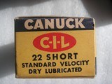 .22 SHORT CANUCK STANDARD VELOCITY C-I-L CANADIAN INDUSTRIES VINTAGE AMMO - 3 of 13