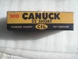 .22 SHORT CANUCK STANDARD VELOCITY C-I-L CANADIAN INDUSTRIES VINTAGE AMMO - 2 of 13