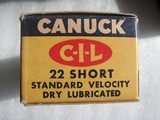 .22 SHORT CANUCK STANDARD VELOCITY C-I-L CANADIAN INDUSTRIES VINTAGE AMMO - 4 of 13