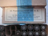 9MM WW2 COLLECTIBLE NAZI'S AMMO DATED 1942, 1943 AND 1944 - 2 of 12