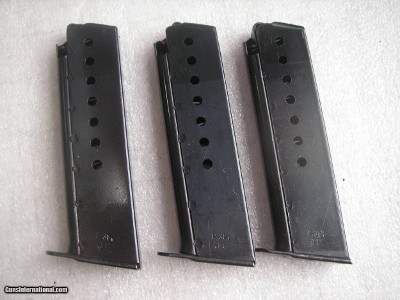 P.38 WALTHER ORIGINAL NAZI'S MILITARY PRODUCTION MAGAZINES IN LIKE NEW ORIGINAL CONDITION