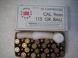 9 MM VINTAGE 3 PARCIAL BOXES OF 93 ROUNDS TOTAL - 12 of 16