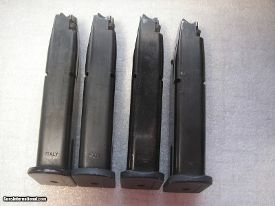 BROWNING BDA-380 AND BERETTA-84 CALIBER .380 ACP 7 FACTORY ORIGINAL MAGAZINES FOR SALE