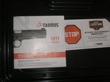 TAURUS MODEL PT1911 CALIBER .45ACP IN EXCELLENT IN LIKE NEW ORIGINAL CONDITION - 2 of 20