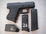GLOCK MODEL G26 CAL 9MM IN LIKE NEW ORIGINAL CONDITION WITH 2-10 RDS & 1-17 RDS MAGS - 6 of 16