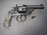 IVER JOHNSON CALIBER 38 REVOLVER WITH MOTHER PERL BEAUTIFUL GRIPS, NEEDS WORK - 2 of 10