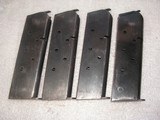 1911A1 US MILITARY WW2 MAGAZINES WITH "S" STAMPED IN VERY GOOD ORIGINAL CONDITION
