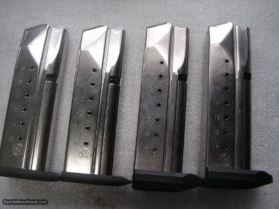 SMITH & WESSON STAINLESS STEEL CALIBER 9MM PISTOL MAGAZINES