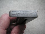 COLT WOODSMAN CAL. 22 L.R. MATCH TARGET NODEL LIKE NEW FACTORY ORIGINAL CONDITION - 7 of 9