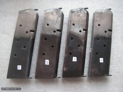 COLT 1911 VINTAGE CALIBER 45ACP MAGAZINES IN VERY GOOD WORKING CONDITION