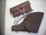RUSSIAN NAGANT REVOLVER HOLSTER AND BELT AMMO CASE IN 99% ORIGINAL CONDITION