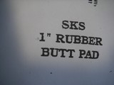 SKS 1" RUBBER BUTT PAD - 2 of 6