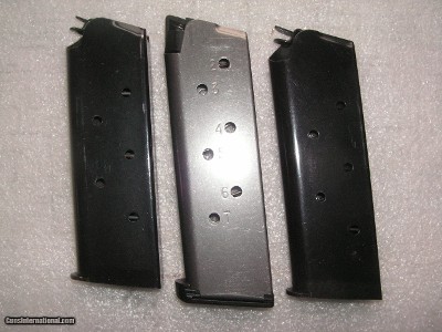 COLT COMMANDER CALIBER 45 ACP 3 MAGAZINES 7 ROUNDS IN LIKE NEW ORIGINAL CONDITION