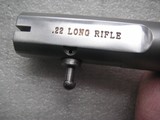 HIGH STANDARD STAILESS STEEL HEAVY 5.5" LONG BARREL CALIBER .22LR IN NEW CONDITION - 7 of 15