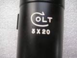 COLT AR 15 3X20 SCOPE WITH THE BUTLER CREEK LENS COVERS IN EXCELLENT FACTORY CONDITION - 5 of 20