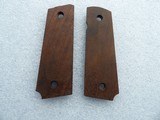 COLT 1911A1 WOOD GRIPS ORIGINAL FACTORY PRODUCTION IN LIKE NEW CONDITION - 15 of 16