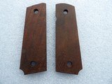 COLT 1911A1 WOOD GRIPS ORIGINAL FACTORY PRODUCTION IN LIKE NEW CONDITION - 16 of 16