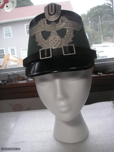 ORIGINAL GERMAN WWII POLICE SHACO CAP IN NICE CONDITION SIZE 57 1/2