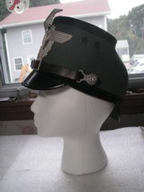 ORIGINAL GERMAN WWII POLICE SHACO CAP IN NICE CONDITION SIZE 57 1/2 - 2 of 11