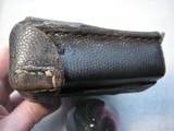 WW2 NAZI'S TRIPLE LEATHER MILITARY BELT AMMO PAUCHES IN EXSELLENT ORIGINAL CONDITION - 5 of 11