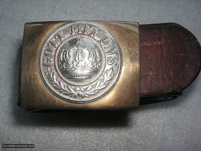 WW1 GERMAN MILITARY BELT WITH BRASS BUCKLE