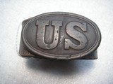 CIVIL WAR SOLDIER WAIST BELT MARKED CLEVLAND OHIO IN GOOD ORIGINAL CONDITION - 2 of 10
