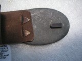 CIVIL WAR SOLDIER WAIST BELT MARKED CLEVLAND OHIO IN GOOD ORIGINAL CONDITION - 6 of 10