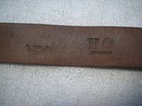 CIVIL WAR SOLDIER WAIST BELT MARKED CLEVLAND OHIO IN GOOD ORIGINAL CONDITION - 9 of 10