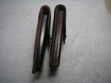 WW1 US MILITARY 1911 MAGAZINES LEATHER BELT CASES IN EXCELLENT ORIGINAL CONDITION - 7 of 16