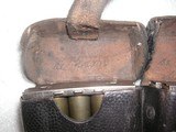 WW2 NAZI'S TRIPLE LEATHER MILITARY BELT AMMO PAUCHES WITH 30 ROUNDS NAZI'S AMMO - 15 of 16