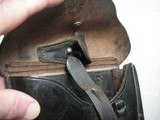 WW2 NAZI'S POLICE 1940 DATED LUGER HOLSTER IN EXCELLENT RARE ORIGINAL CONDITION - 13 of 15