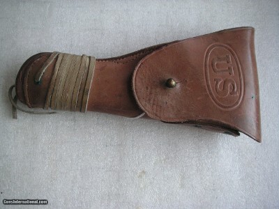 WW2 1911A1 US MILITARY BOYT HOLSTER IN EXCELLENT FACTORY ORIGINAL CONDITION