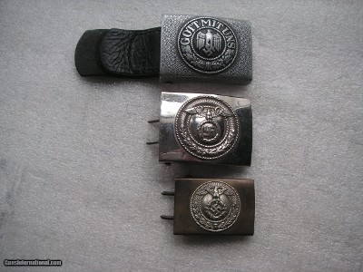 WW2 GERMAN NAZI'S BELT BUCKLES