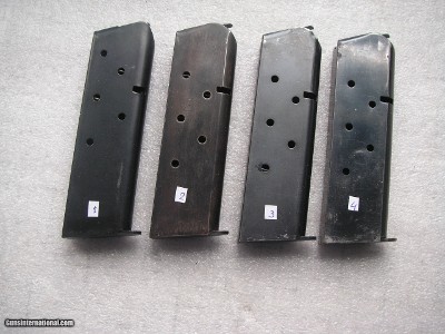 COLT 1911A1COMMERCIAL PRE WW2 CALIBER 45ACP MAGAZINES
