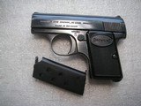 BROWNING ARMS "BABY" MODEL CAL. .25 ACP IN LIKE NEW ORIGINAL CONDITION, BRIGHT BORE BERREL